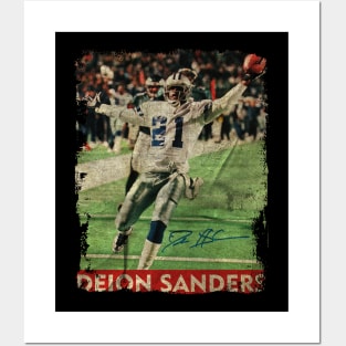 TEXTURE ART-Deion Sanders - RETRO STYLE 4 Posters and Art